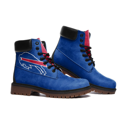 Buffalo Bills Inspired Casual Leather Lightweight boots