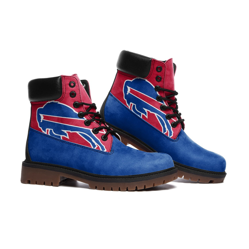 Buffalo Bills Inspired Casual Leather Lightweight boots