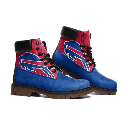 Buffalo Bills Inspired Casual Leather Lightweight boots