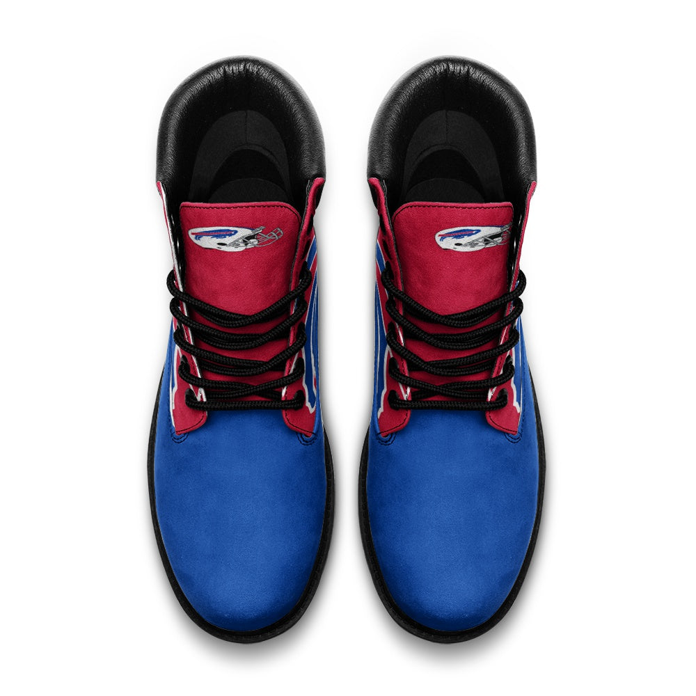 Buffalo Bills Inspired Casual Leather Lightweight boots