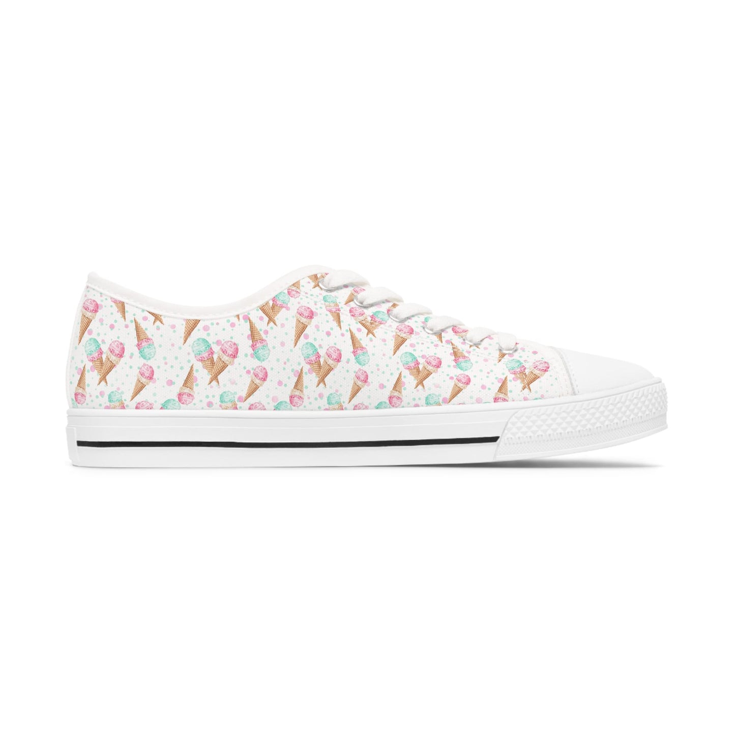 White Ice Cream Low Top Sneakers