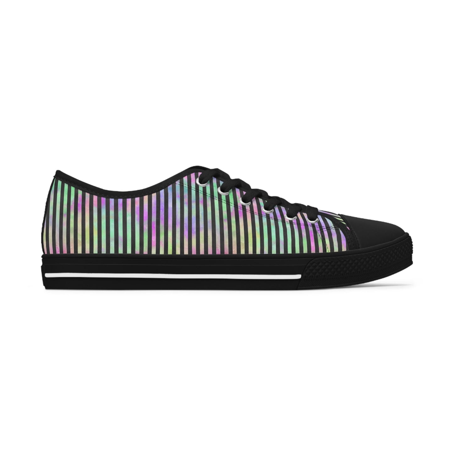 Rainbow Micro Pin Stripe Low Top Sneakers