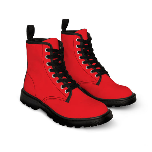 Mens Fit Pride Canvas Boots Collection - Red