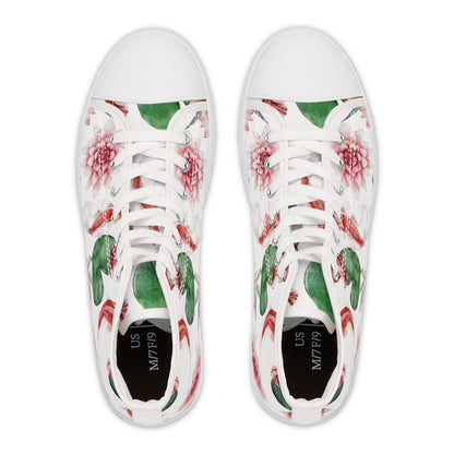 Cherry Blossom Koi Lilypad High Top Sneakers