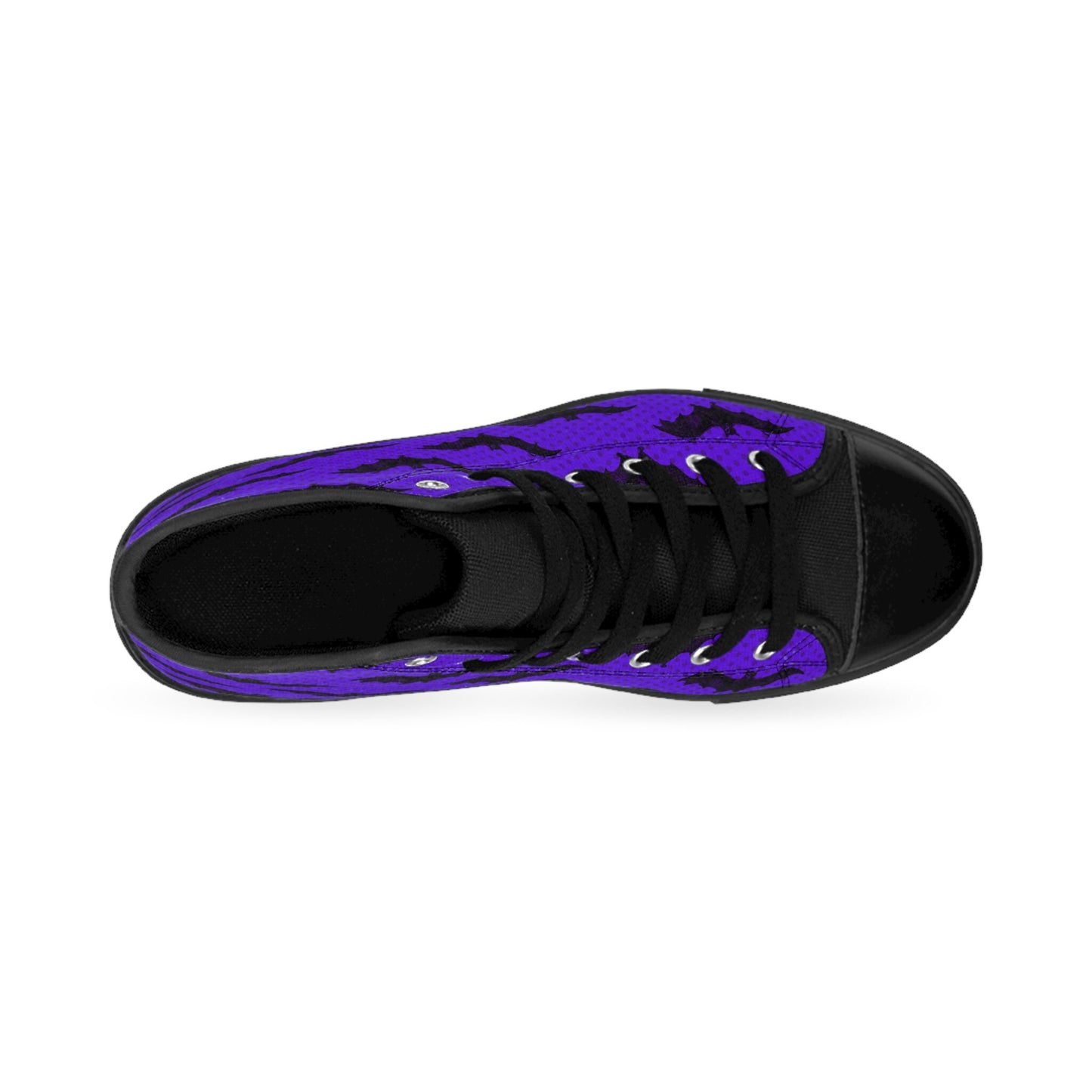 Purple Bats Gothic High Top Sneakers