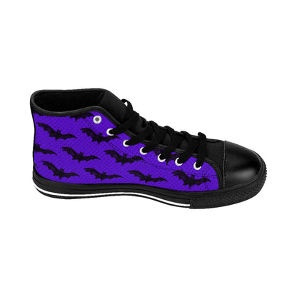 Purple Bats Gothic High Top Sneakers