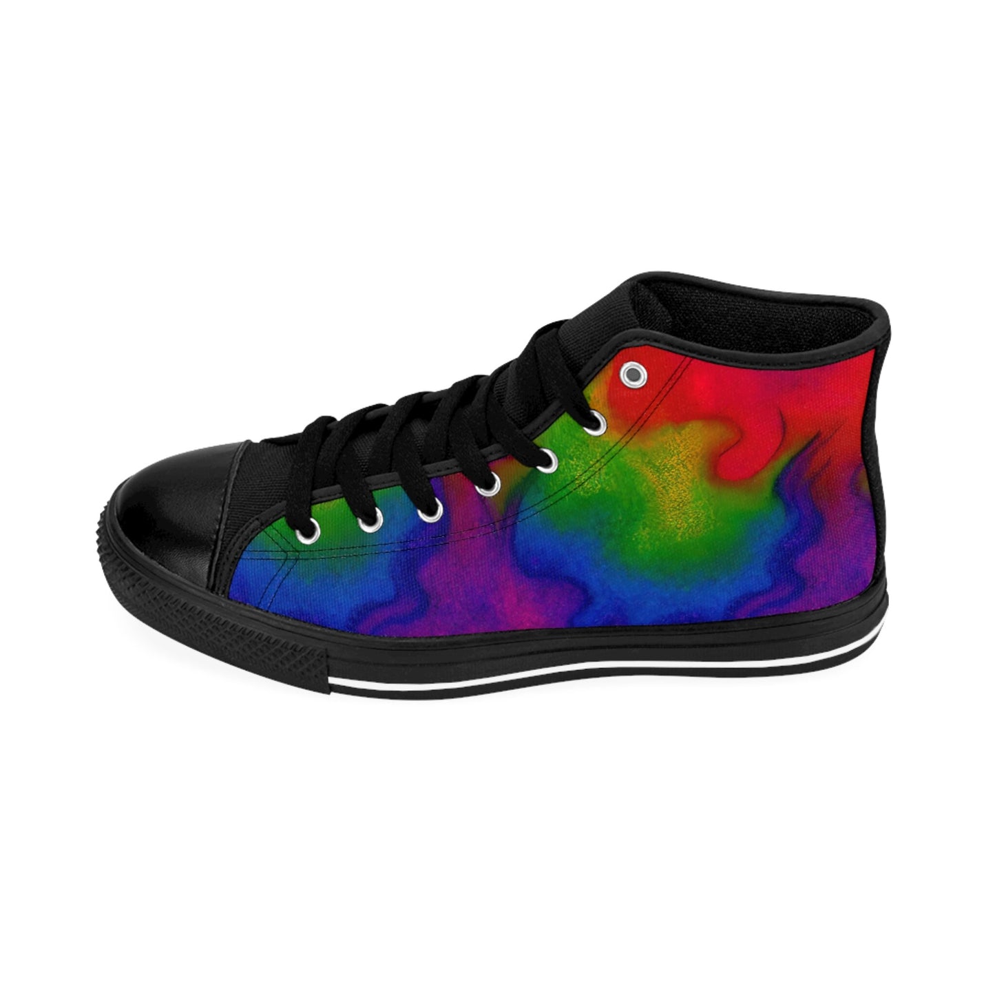 Rainbow Fire High Top Sneakers