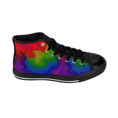 Rainbow Fire High Top Sneakers