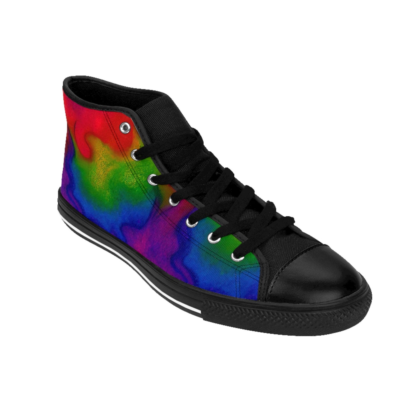 Rainbow Fire High Top Sneakers