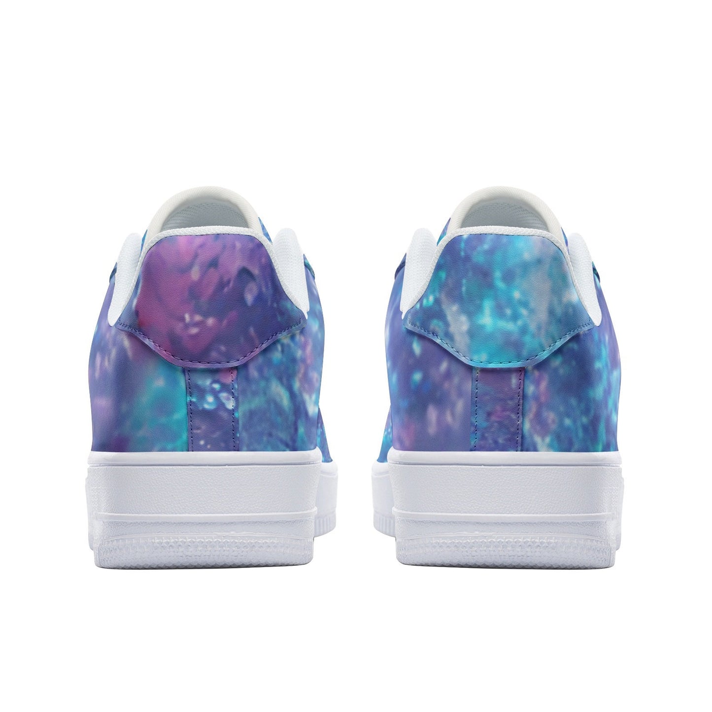 Saphire Galaxy Low Top Leather Sneakers