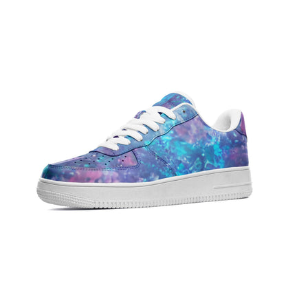 Saphire Galaxy Low Top Leather Sneakers