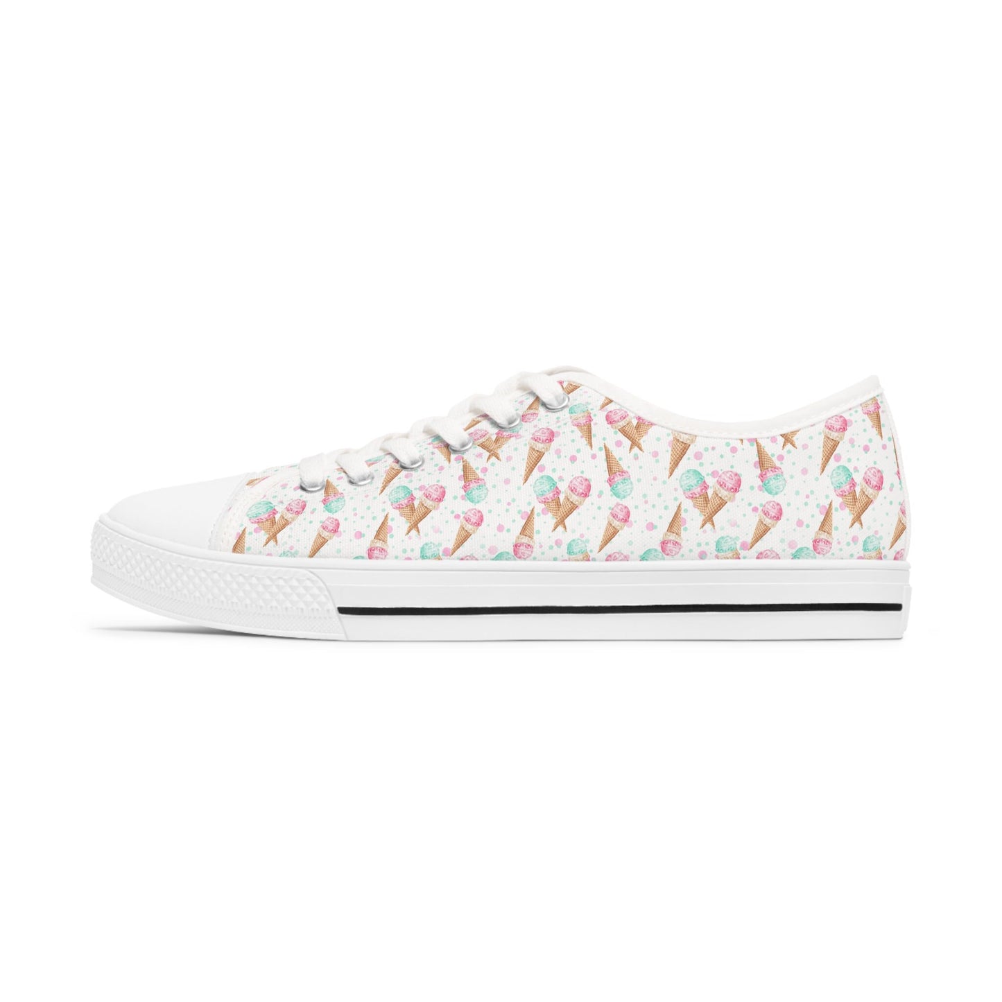 White Ice Cream Low Top Sneakers