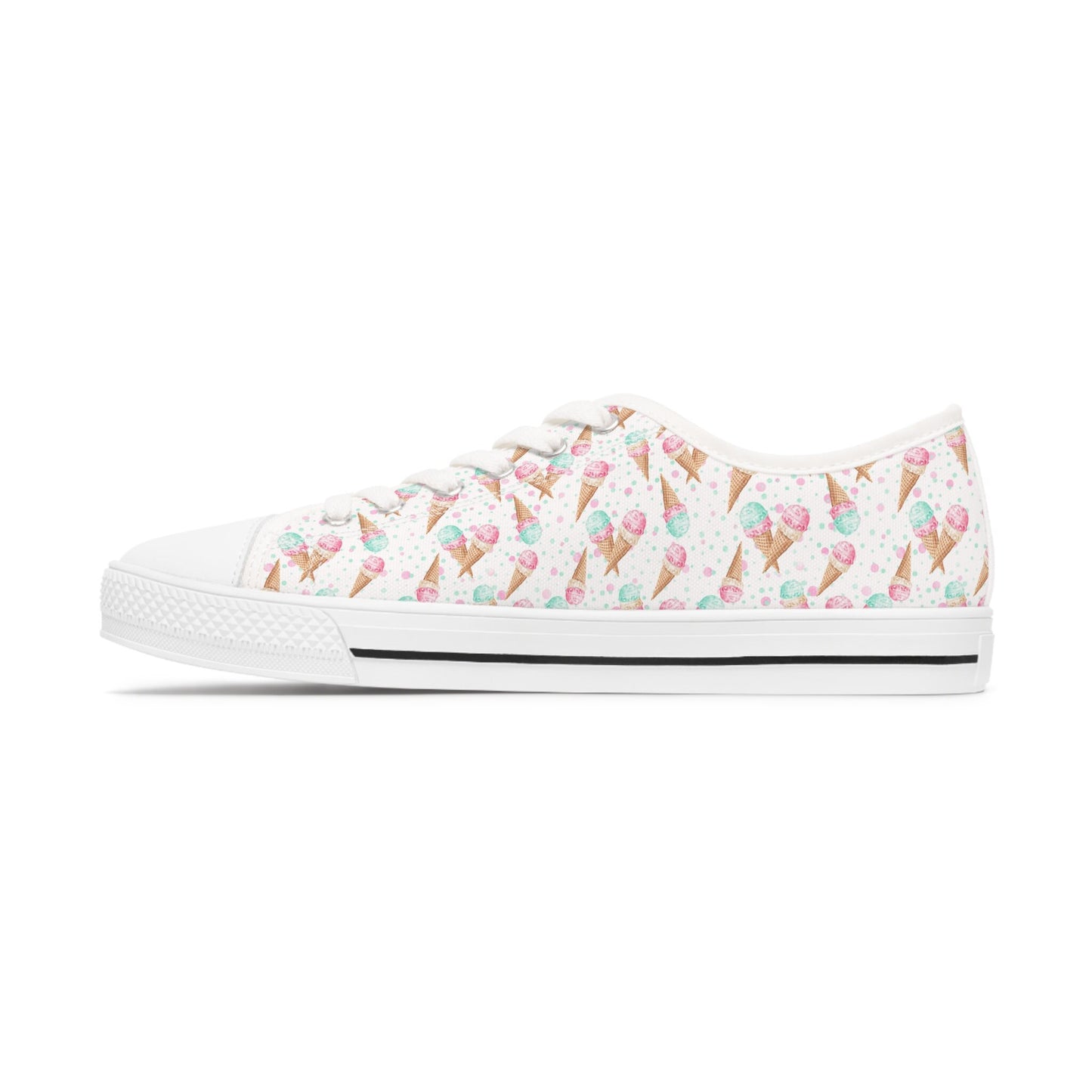 White Ice Cream Low Top Sneakers