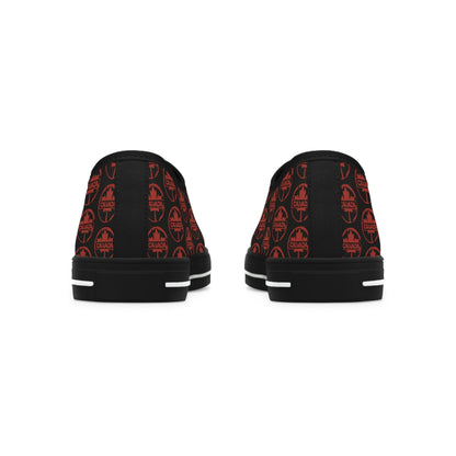 Black and Red Canada Low Top Sneakers