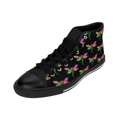 Black Rainbow Dragonfly High Top Sneakers