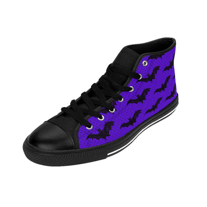 Purple Bats Gothic High Top Sneakers