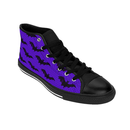 Purple Bats Gothic High Top Sneakers