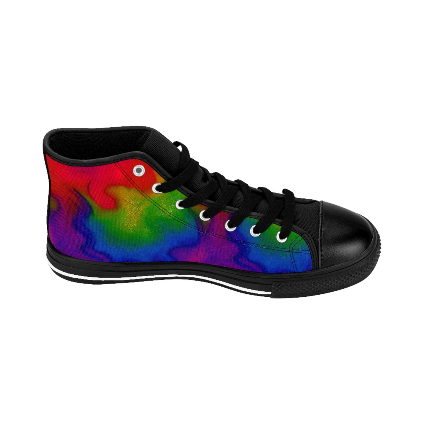 Rainbow Fire High Top Sneakers