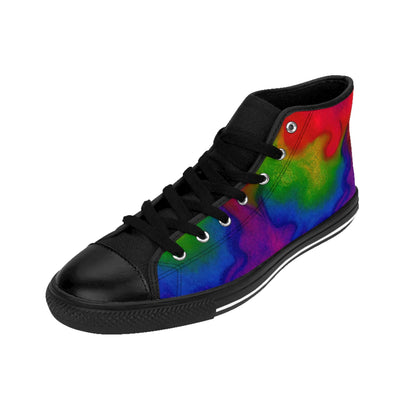 Rainbow Fire High Top Sneakers