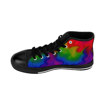 Rainbow Fire High Top Sneakers